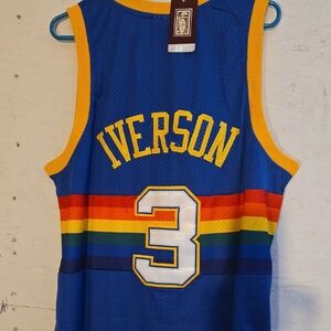 Mitchell & Ness Blue Rainbow Jersey